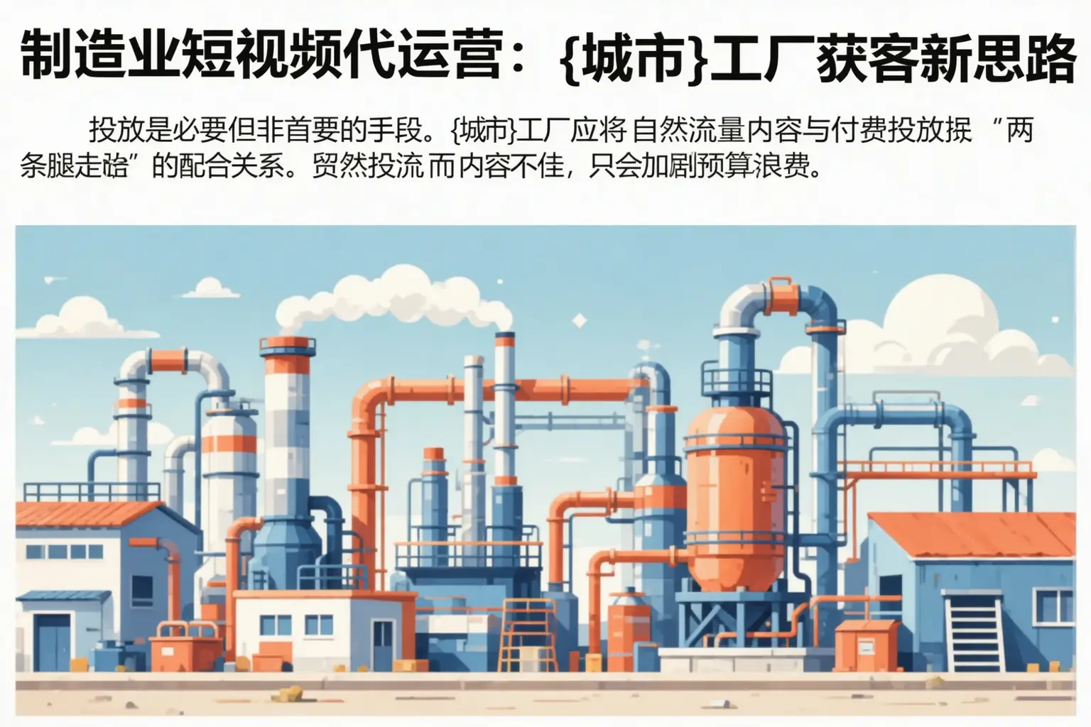 制造业短视频代运营：成县工厂获客新思路
